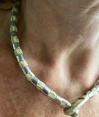 Leather and silver Made in Argentina Necklace Choker