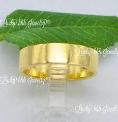 11.50 grams 24k Solid Yellow Gold custom Handmade flat band ring Any size 5-12