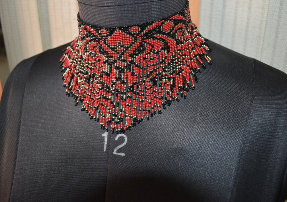 Handmade Seed Bead Necklace American Style Necklace Boho Beaded Necklace earring