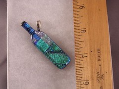 Wine Bottle Pendant WP50 Blue Green Celebrate Wine!