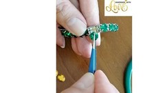 Tennis Bracelet gift for women 8mm Tourmaline Crystal White Gold Jewelry Bday