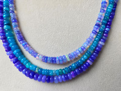 Natural Ethiopian Welo Opal Gem Necklace 925 Silver Adj. 17-19″ (Choose from 3)