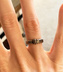 Blade & Bow – Outlander Wedding ring – Sporran Key Band – Solid Sterling replica
