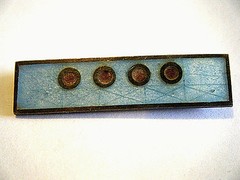 Vintage 1980s Memphis Modernist Bar Pin Guilloche Enamel Sterling Silver Signed