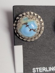 Golden Hills Turquoise Studs – SS 925 – handmade