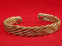 BRACELET-Handmade Solid Brass, Copper & Nickel Cuff Style Bracelet, 7″ to 8″ Adj