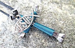 WESTERN NAIL CROSS HORSESHOE NECKLACES- with JESUS CHARM -ADJUSTABLE CORD