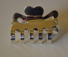 STERLING SILVER MINI HAIR CLAW CLIP .925 NEW ARRIVAL