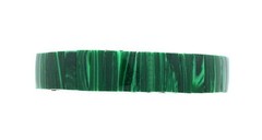 NATURAL MALACHITE CUSTOM MADE GEMSTONE STEEL BAND 7 INCH STRETCH BRACELET SB66