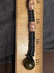 Handcrafted necklace. 17” Unisex, Boho,Hippie,Everyone. #0010EHC.