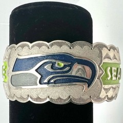 Seattle Seahawks NFL Collectible Cuff Bracelet Native American Hand-Crafted