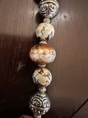 Western Cowgirl Necklace Set Chunky Agate & Western Beads – Flower Boho Gypsy