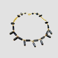 Authentic Gold Filled 1-20 14K Unique Hematite Crafted Anklet Brac 10″ adjust 9