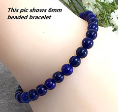 Blue Lapis Stretchy Bracelet Healing Gemstone 4mm 6mm 8mm 10mm12mm
