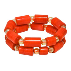 Original Coral Bead Necklace Set, African Igbo Benin Bridal Wedding Jewelry Set