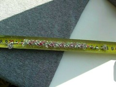 Bracelet KUMIHIMO SERPANTINE ~ 18,5cm (7,1″). Handmade.