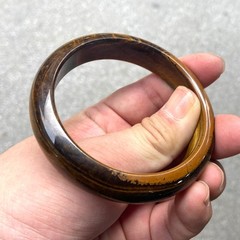 Certified Natural Yellow Tiger’s eye Gemstone Bangle Inside Diameter 54-64mm