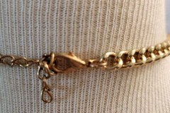 Hand Crafted Upcycled Faux Pearl And Chain Necklace 20 In Beachy Pastel Spring