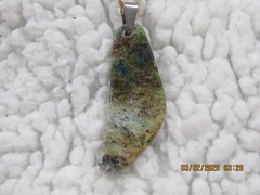 Kaleidoscope Agate Pendant 2.25 Inch (57mm) Freeform