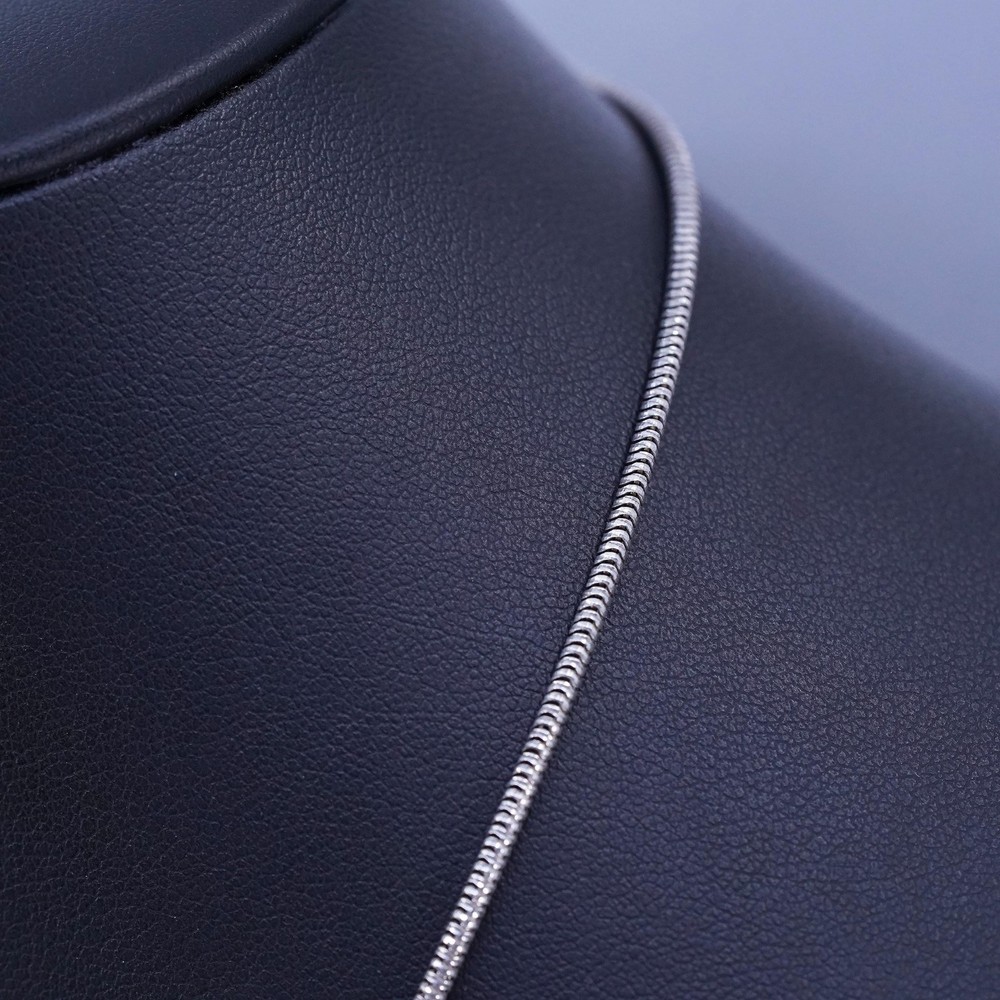 16” 2mm, vintage Italian Sterling 925 silver snake chain necklace