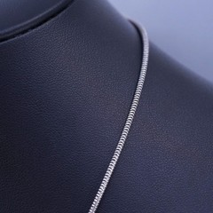 16” 2mm, vintage Italian Sterling 925 silver snake chain necklace