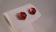 Handcrafted Gemstone & Sterling Cabochon Stud Earrings by Healing Light Stones