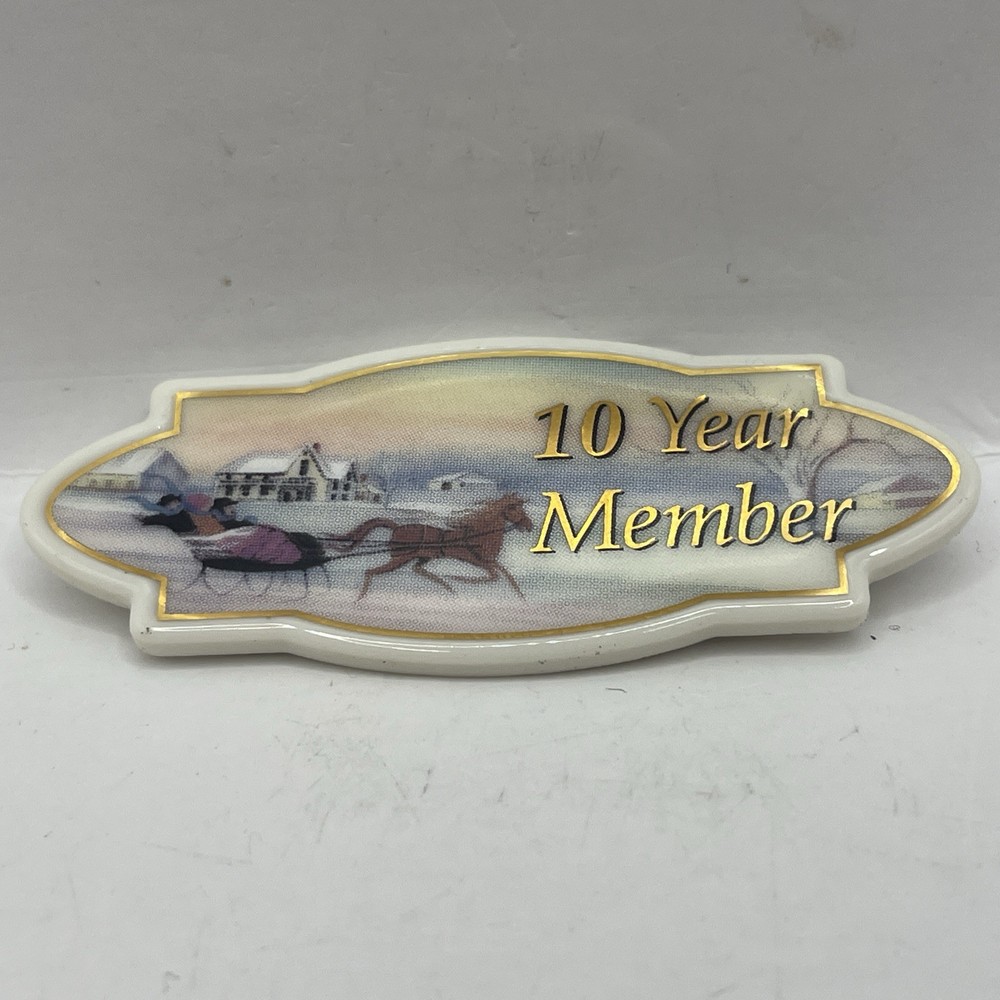 P. BUCKLEY MOSS Society 10 Year Member Collectible Pin Brooch Moss 2002