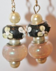 European Glass Bead Earrings – Hand Assembled USA – Choice – New