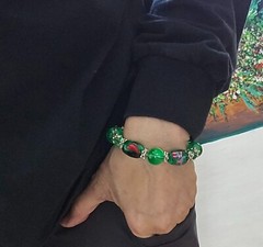Mexican Jewelry Fiesta Bracelet Beaded Stretch Bracelets Lot of 4 pcs