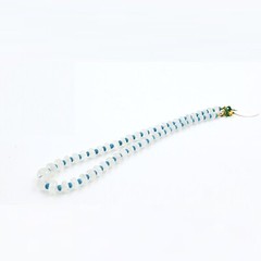White Moonstone Beads Necklace with Turquoise Natural Moonstone Faceted Gemstone