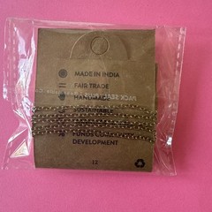 Unopened Matr Boomie Necklace: 28″ Chain, Handmade, Fair Trade, made in India