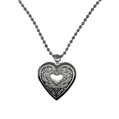 Heart Locket Stainless Steel Charm Necklace Jewelry
