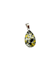 Natural 1″ Stone Teardrop Shaped Pendant Necklace On 17″-18″ Black Cord – CHOICE