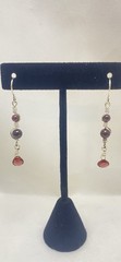 Garnet Sterling Silver .925 Earrings