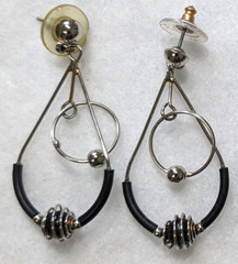Lot of 5 High Quality Costume Earrings Enameled & Wimsical From the 1980s