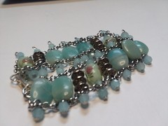 7.5″ Powder Blue Stone and Tiny Glass Bead Bracelet 06-01-2026