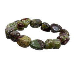 Tumbled Dragon’s Blood Stone Bracelet NEW Stretchy Elastic Gemstone – One Size