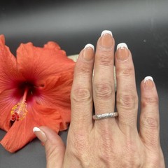 Stunning Unique Handmade 925 Sterling Silver Stackable Band Ring #B101