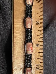 Handcrafted necklace. 17” Unisex, Boho,Hippie,Everyone. #0010EHC.