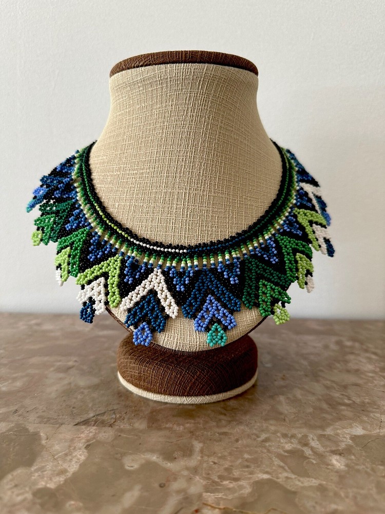 Beaded Necklace, Handmade by Indigenous Women In Colombia