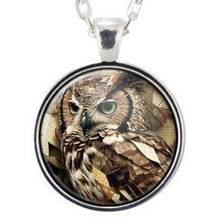 Owl Pendant Necklace, Handmade Whimsical Avian Art, Nature Inspired Jewelry