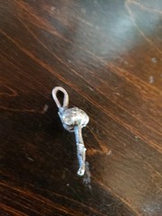 handmade silver mushroom pendant Or Charm No Markings. One Of A Kind! Unique