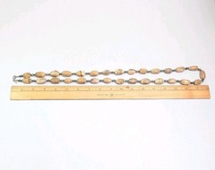 Brown Jasper Turquoise Sterling Bead Necklace 32 Inch Layering 160 Grams Barse