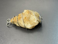 Artisan Wire-Wrapped Citrine Quartz Crystal Point Pendant
