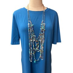 Ariana Ost X Free People Women’s Multi Strand Multi Bead Necklace Belt One Size