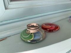 Artisan Made Sterling Silver Spinner Ball Ring Circling The Band Ring Hallmark