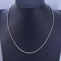16” 2mm, vintage Italian Sterling 925 silver snake chain necklace