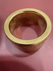 22K 2018 US GOLD Coin Ring One Ounce Liberty 50 Dollar 1 Oz Coin Eagle Size 9
