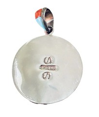 Silver Night Sky Micro-Inlay Ocean Dolphin Pendant