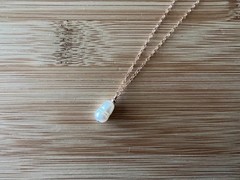 New! Freshwater Pearl & 14kt Rose Gold Filled Necklace Handmade 18 in. – N368
